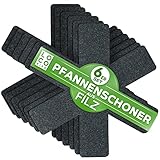 Loco Bird Pfannenschoner Filz 6er Set - 38 cm Pfannenschutz Stapelschutz -...