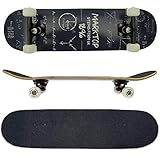 FunTomia Skateboard mit ABEC-9 Kugellager Rollenhärte 100A und 100%...
