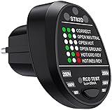 revolt Tester: Steckdosentester mit Status-LEDs, bis 230 Volt...