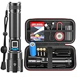 BUCASA Taschenlampe LED Aufladbar 1000000 Lumen, LED Taschenlampe Extrem...