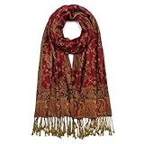 QIUTIMIY Paisley Pashmina Schal für Damen, wendbar, Vintage, Jacquard,...