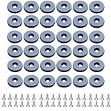 36 Stück Runden Teflongleiter Möbelgleiter Teflon Stuhlgleiter...