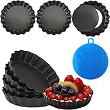 Sinnsally Tartelette Förmchen mit Hebeboden,10cm*8 Stück Mini...
