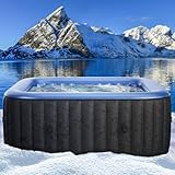 Whirlpool aufblasbar BRAST MSpa Tekapo für 4 Personen 158x158cm In-Outdoor...