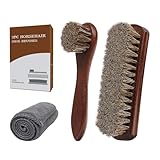 Euvia 3-teiliges Premium Schuhpflege Set aus 100% Pferdehaar Mit...