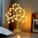 LED Baum Lichter Weihnachtsdeko, Lichterbaum USB/Batteriebetrieben, 2700K...