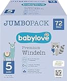 babylove Windeln Premium aktiv plus Größe 5, junior 12-25kg, Jumbo Pack,...