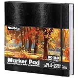 Halobios Skizzenbuch, 200 g/m² Dickes Papier, Professionelles Marker...