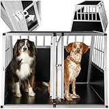 tectake® Hundebox tra­pez­för­mig Auto oder Hundebox für Zuhause,...