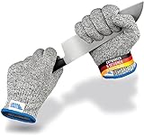 LauterSchutz® 1 Paar PREMIUM Schnittschutz Handschuhe - Kinder &...
