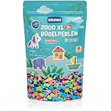 Smowo® Große 10mm Bügelperlen 2000 Stück für Kinder ab 3 Jahren - 6...