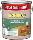 Bondex Bangkirai Öl 3 L für 66 m² | Extrem wasserabweisend | Schützt...