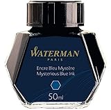 Waterman Füllertinte im Tintenfass | Mysterious Blue | Tintenflacon mit 50...