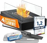 flammtal - Tischkamin [3h Brenndauer] - Tischfeuer für Indoor & Outdoor -...