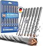 STONE REEF Betonbohrer Set Profi - [7-teilig inkl. Bohrerkassette] - SDS...