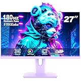 FYHXele 27 Zoll 1080P 180hz Purple Gaming Monitor FHD (1920X1080) IPS 1ms...