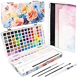 TBC Aquarellfarben Set 100 Farben in Tragbarer Box, Inklusive 36 Metallic-...