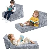 MeMoreCool Kindersofa Ausziehbares Schlafsessel, Sitzsack für...