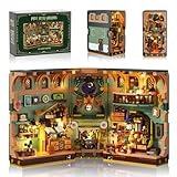INSOON Magisches Zaubertrank Book Nook Haus Bauspielzeugset mit LED, 990...