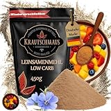 450g Leinsamenmehl als Mehlersatz von Krautschmaus, gemahlene Leinsaat,...