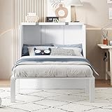 WIZBED Schrankbett 90x200- Wandbett mit Lattenrost - Schrank mit Klappbett...