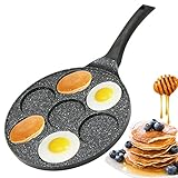 Amalindo Pancake Pfanne Ø26cm Spiegeleipfanne für 7 Eier | Pancakepfanne...