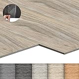 LZQ PVC Bodenbelag Vinylboden Selbstklebend mit Holz-Effekt, 72 Vinyl...