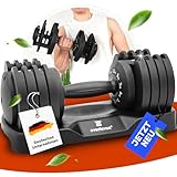 Verstellbare Kurzhantel 12kg | 5 Gewichtseinstellungen | Einzelhantel 12kg...