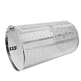 BESTOMZ Edelstahl Gemüsegrillkorb mit Drehfunktion und Sicherem Verschluss...