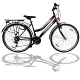 Talson 26 Zoll Damenrad 21Gang 26' Damen Fahrrad Black mit Beleuchtung nach...