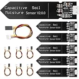 AYWHP 6PCS Bodenfeuchtesensor Modul,Hygrometer Modul,Kapazitive Analoger...