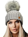 4sold Rita Damen Wurm Winter Style Beanie Strickmütze Mütze mit...