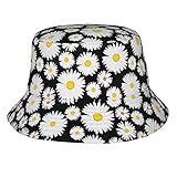 SJOAOAA Unisex Aisies Vector Beach Travel Bucket Hüte für Männer und...