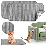 2 Stück Kratzmatte für Katzen, 50 x 25 cm Teppich für Katzen aus...
