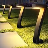 GEARLITE Solarlampen für Außen Garten, 4 Stück Stilvoll Solarleuchten...
