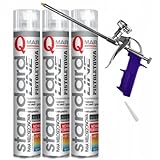 QMAR PU Montageschaum niedrigdruck Pistolenschaum 750 ml – hohe Ausbeute...