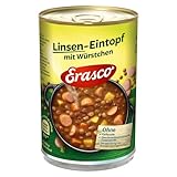 Erasco Linsen-Eintopf mit Würstchen (1 x 400g), In nur 5 Minuten fertig...