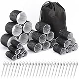 Lockenwickler-Set mit 24 Lockenwicklern (6 Jumbo, 6 L, 6 M, 6 S) und 24...