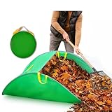 Duscdesp Laubsammler Pop Up Gartenabfallsäcke, Faltbar Laubgreifer...