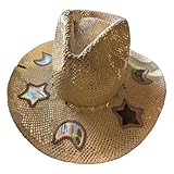 ZORESCOLEO Suncatchers Strohhut mit reflektierenden Aussparungen, Prismen,...