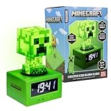 Minecraft Creeper Wecker - Offiziell Lizenziertes Icon Musik & Nachtlicht...