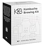 Kombucha Brewing Kit, Kombucha Starter Set mit Bio-SCOBY Starterkultur und...