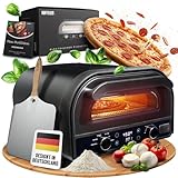 HOFFEUER Pizzaofen elektrisch – Profi Elektro-Pizza Ofen für Zuhause mit...