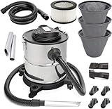 Aschesauger 20L 1650W Kaminsauger Staubsauger (Kabellänge ca. 4m)...