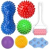 Igelball massageball,3er Set igelball fußmassage Set, Fußmassage...