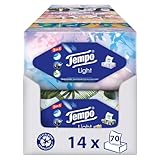 Tempo Light Box Taschentücher - Megapack - 14 Boxen, 70 Tücher pro Box -...