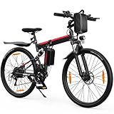 AOIHO E Bike Herren Damen, E Mountainbike 26 Zoll E-Bike Klapprad mit 48V...