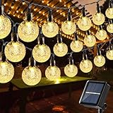 Moxled Solar Lichterkette Aussen 100 LED, 17M Lichterkette Außen Solar...