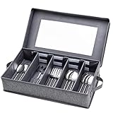 Lafulling Besteck-Aufbewahrungsbox für Besteck, Utensilienhalter mit...
