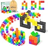 Apluses 54 PCS Magnetische Bausteine, Magnetische Bauklötze für...